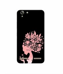 Amazon Brand - Solimo Designer Pink Color Lady Vector 3D Printed Hard Back Case Mobile Cover for Lenovo Vibe K5 Plus