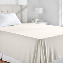 AmazonBasics Heather Jersey Flat Sheet