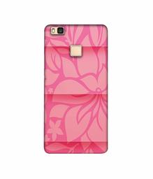 Amazon Brand - Solimo Designer Pink Flower Banch Print On Cloth 3D Printed Hard Back Case Mobile Cover for Huawei P9 lite