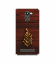 Amazon Brand - Solimo Designer Leaf on Wood UV Printed Soft Back Case Mobile Cover for 10.or D