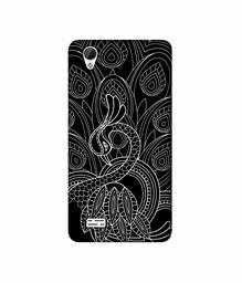 Amazon Brand - Solimo Designer Peacock Feather Pattern 3D Printed Hard Back Case Mobile Cover for Vivo Y31