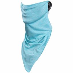 Ristake Neck Gaiters with Ear Loops, Face Bandana Neck Gaiter Face Scarf Balaclava for Sun Dust Wind, 1 Pack, Blue