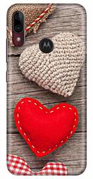 Amazon Brand - Solimo Designer Heart Design 3D Printed Hard Back Case Mobile Cover for Motorola Moto E6s / Motorola Moto E6 Plus