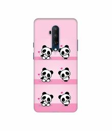 Amazon Brand - Solimo Designer Panda Pattern 3D Printed Hard Back Case Mobile Cover for OnePlus 7T Pro