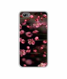 Amazon Brand - Solimo Designer Pink Flowers UV Printed Soft Back Case Mobile Cover for Vivo Y71