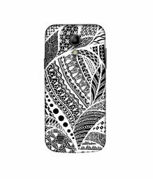 Amazon Brand - Solimo Designer Random White Pattern 3D Printed Hard Back Case Mobile Cover for Samsung Galaxy S4 Mini