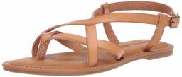 Essentials Women's Casual Strappy Sandal, Natural, 11 B US