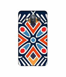 Amazon Brand - Solimo Designer Rangolee 3D Printed Hard Back Case Mobile Cover for Samsung Galaxy J7 Duo