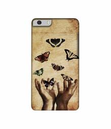 Amazon Brand - Solimo Designer Butterflies 3D Printed Hard Back Case Mobile Cover for Micromax Canvas Knight 2 E471