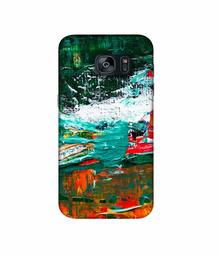 Amazon Brand - Solimo Designer Multicolor Glass Color 3D Printed Hard Back Case Mobile Cover for Samsung Galaxy S7 Edge