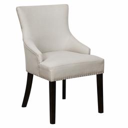 Amazon Brand – Ravenna Home Traditional Dining Chair, 36 Inch Height, Cream