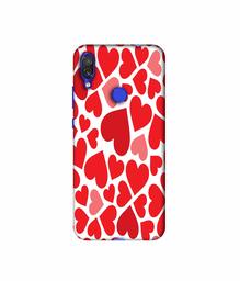 Amazon Brand - Solimo Designer Heart Pattern 3D Printed Hard Back Case Mobile Cover for Xiaomi Redmi Note 7 Pro