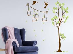 Amazon Brand - Solimo Wall Sticker for Living Room (Good Memory in The Woods, Ideal Size on Wall - 92 cm x 112 cm)