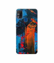 Amazon Brand - Solimo Designer Brush Texture 3D Printed Hard Back Case Mobile Cover for Samsung Galaxy M31