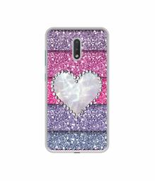 Amazon Brand - Solimo Designer Stone Heart UV Printed Soft Back Case Mobile Cover for Nokia 2.3