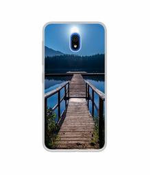 Amazon Brand - Solimo Designer Wooden Beach UV Printed Soft Back Case Mobile Cover for Mi Redmi 8A