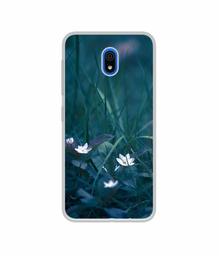 Amazon Brand - Solimo Designer White Flower UV Printed Soft Back Case Mobile Cover for Mi Redmi 8A