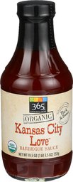 365 Everyday Value, Organic Kananas City Love Barbecue Sauce, 19.5 Ounce