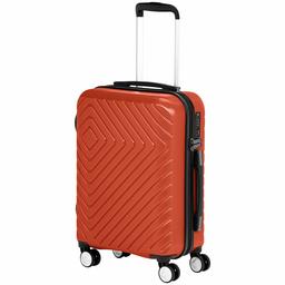 AmazonBasics Geometric Luggage 55cm, Sunset