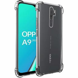 Amazon Brand - Solimo Mobile Cover (Soft & Flexible Back case) for Oppo A9 (2020) (Transparent)