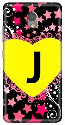 Amazon Brand - Solimo Designer Heart Pattern Alphabet-J 3D Printed Hard Back Case Mobile Cover for Lenovo P2