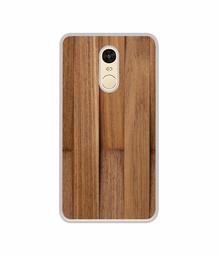 Amazon Brand - Solimo Designer Wooden Art UV Printed Soft Back Case Mobile Cover for Mi Redmi Note 4