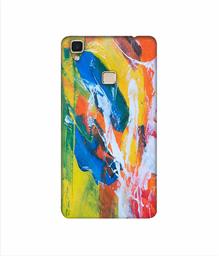 Amazon Brand - Solimo Designer Multicolor Paint On Wall 3D Printed Hard Back Case Mobile Cover for Vivo V3 Max