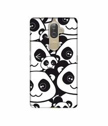 Amazon Brand - Solimo Designer Panda Texture UV Printed Soft Back Case Mobile Cover for Lenovo K8 Plus