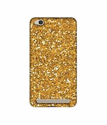 Amazon Brand - Solimo Designer Golden Sparkle UV Printed Soft Back Case Mobile Cover for Mi Redmi 5A