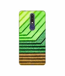 Amazon Brand - Solimo Designer Green Shad Texture 3D Printed Hard Back Case Mobile Cover for Nokia 3.1 Plus