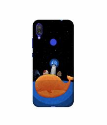 Amazon Brand - Solimo Designer Whale 3D Printed Hard Back Case Mobile Cover for Xiaomi Redmi Note 7 Pro