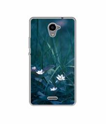 Amazon Brand - Solimo Designer White Flower UV Printed Soft Back Case Mobile Cover for Panasonic Eluga Ray X