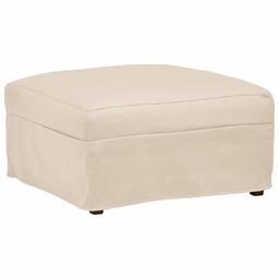 Amazon Brand – Stone & Beam Andover Slipcover Square Ottoman, 33