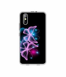 Amazon Brand - Solimo Designer Butterflies Neon Light UV Printed Soft Back Case Mobile Cover for iKall K200