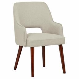 Amazon Brand – Rivet Malida Mid-Century Modern Open Back Kitchen Dining Room Accent Chair, 33