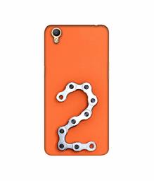 Amazon Brand - Solimo Designer Two Number 3D Printed Hard Back Case Mobile Cover for Oppo A37