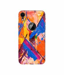 Amazon Brand - Solimo Designer Barfi Shape Multicolor Texture 3D Printed Hard Back Case Mobile Cover for Apple iPhone XR (Logo Cut)