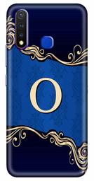 Amazon Brand - Solimo Designer Blue Pattern Alphabet-O 3D Printed Hard Back Case Mobile Cover for Vivo Y19 / Vivo U20