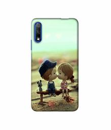 Amazon Brand - Solimo Designer Love Couples Pattern 3D Printed Hard Back Case Mobile Cover for Honor 9X