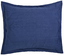 Pinzon Elizabeth Matelasse European Sham, Navy