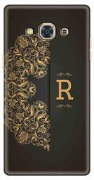 Amazon Brand - Solimo Designer Black Pattern Alphabet-R 3D Printed Hard Back Case Mobile Cover for Samsung Galaxy J3 Pro