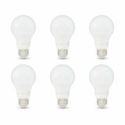 AmazonBasics 同等 調光機能付き 寿命10,000時間 A19 LED電球 6-Pack FG-03441