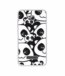 Amazon Brand - Solimo Designer Panda Texture UV Printed Soft Back Case Mobile Cover for Micromax Canvas Spark 3 Q385