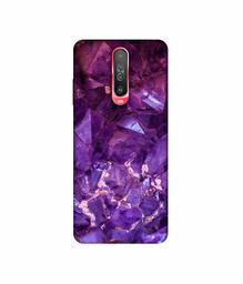 Amazon Brand - Solimo Designer Purpal Stone 3D Printed Hard Back Case Mobile Cover for Poco X2 / Mi Redmi K30