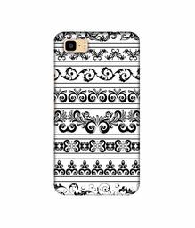 Amazon Brand - Solimo Designer Black Multi Patterns 3D Printed Hard Back Case Mobile Cover for Asus Zenfone 3S Max