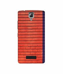 Amazon Brand - Solimo Designer Red and Purple Brick 3D Printed Hard Back Case Mobile Cover for Lenovo A2010