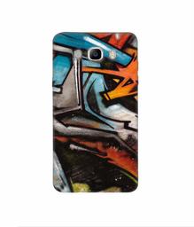 Amazon Brand - Solimo Designer Painting Texture 3D Printed Hard Back Case Mobile Cover for Samsung Galaxy J7 (2016)