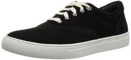 206 Collective Men's Olympic Casual Lace-Up Sneaker, Black Suede, 8.5 D US