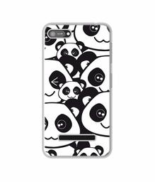 Amazon Brand - Solimo Designer Panda Texture UV Printed Soft Back Case Mobile Cover for Comio C1