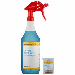 AmazonCommercial Dissolvable Glass Cleaner Kit with 3 Refill Pacs